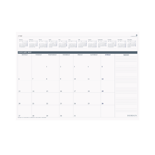 2025 Refill Debden Desktop Planner 530x370mm Month to View 3902.CRF