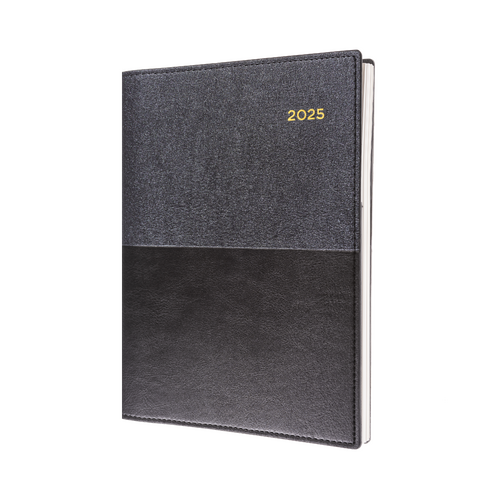 2025 Diary Collins Vanessa A4 Day to Page Black 145.V99