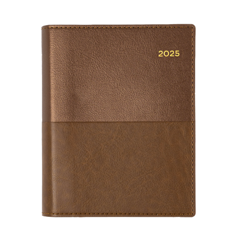 2025 Diary Collins Vanessa A6 Day to Page Tan 165.V90