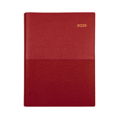 2025 Diary Collins Vanessa A5 Day to Page Red 185.V15