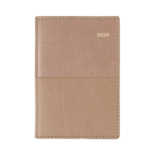 2025 Diary Collins Vanessa B7R Pocket Week to View Rose Gold 355.V49