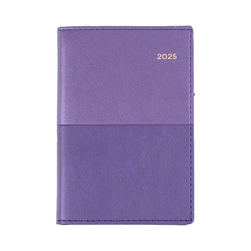 2025 Diary Collins Vanessa B7R Pocket Week to View Purple 355.V55