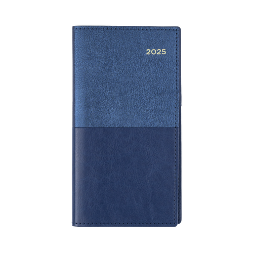 2025 Diary Collins Vanessa B6/7 Slim Week to View Landscape Blue 375.V59