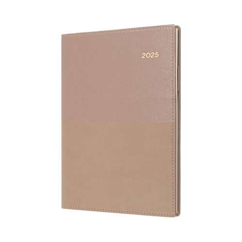 2025 Diary Collins Vanessa A5 Month to View w/ Notes Rose Gold 585.V49