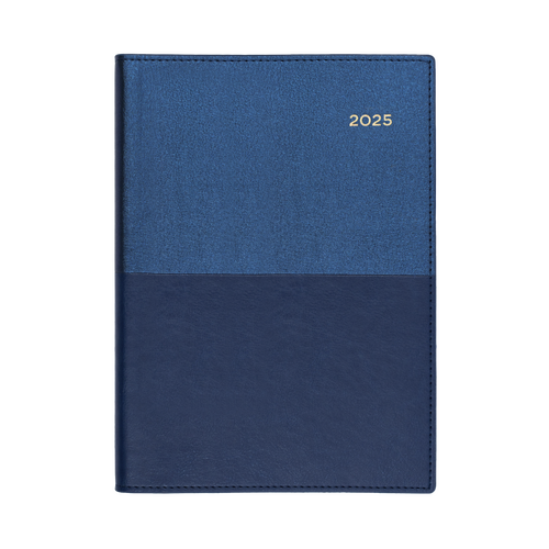 2025 Diary Collins Vanessa A5 Month to View w/ Notes Blue 585.V59