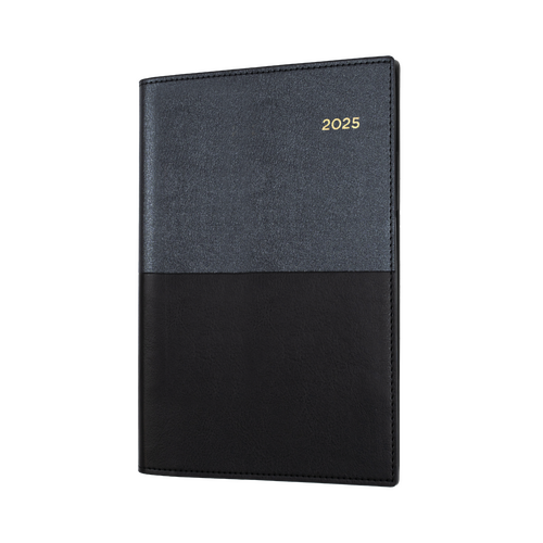 2025 Diary Collins Vanessa A5 Month to View w/ Notes Black 585.V99