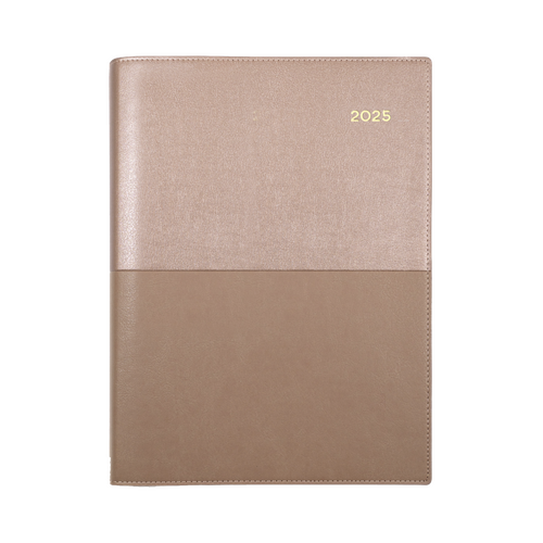 2025 Diary Collins Vanessa A5 Day to Page Rose Gold 185.V49