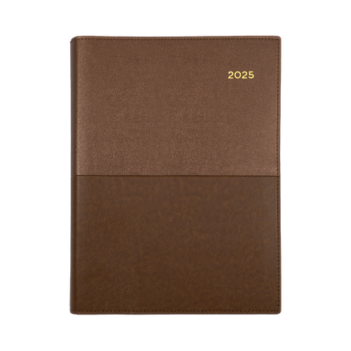 2025 Diary Collins Vanessa A5 Day to Page Tan 185.V90