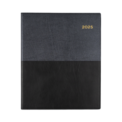 2025 Diary Collins Vanessa Quarto Week to View Vertical Black 325.V99