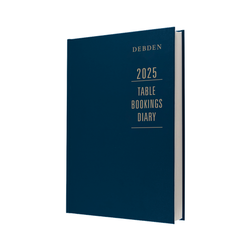 2025 Diary Debden Restaurant/Table Bookings A4 2 Pages to a Day Blue TBD.P59