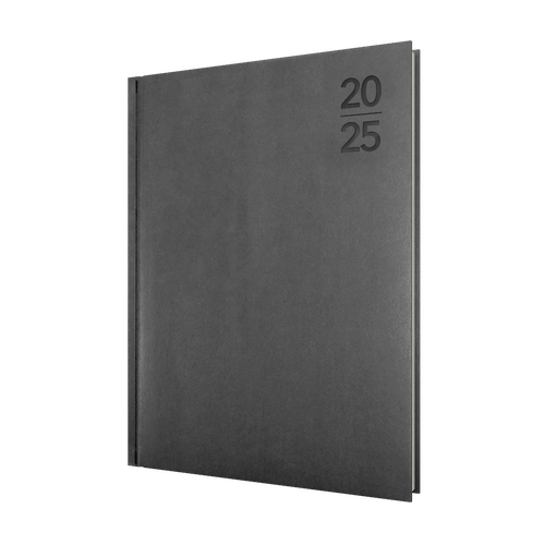 2025 Diary Collins Silhouette A4 Day to Page Charcoal S4100.P98