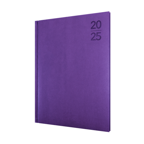 2025 Diary Collins Silhouette A4 Week to View Purple S4700.P55