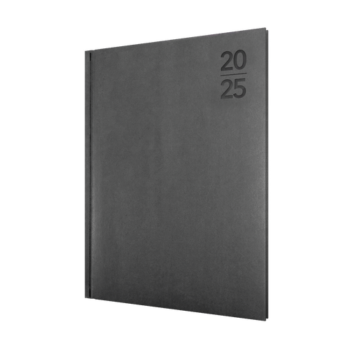 2025 Diary Collins Silhouette A4 Week to View Charcoal S4700.P98