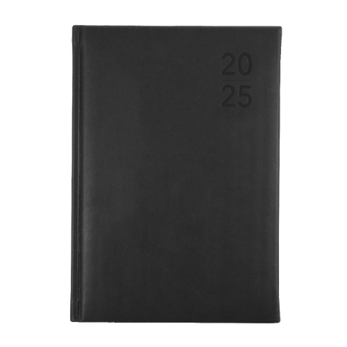 2025 Diary Collins Silhouette A5 Day to Page Charcoal S5100.P98