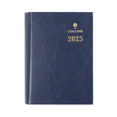 2025 Diary Collins Sterling A7 Day to Page w/ Pencil Blue 133P.P59