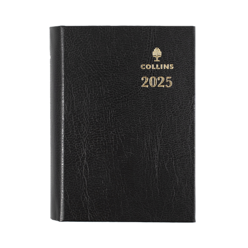 2025 Diary Collins Sterling A7 Day to Page w/ Pencil Black 133P.P99