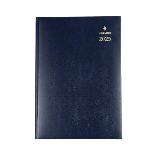 2025 Diary Collins Sterling A4 Day to Page Blue 144.P59