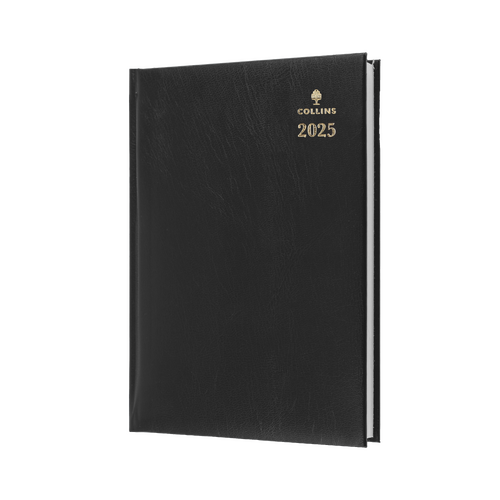 2025 Diary Collins Sterling A4 Day to Page Black 144.P99