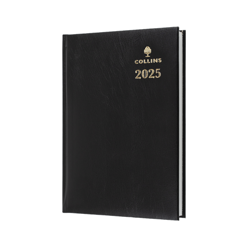 2025 Diary Collins Sterling A5 Day to Page Black 184.P99