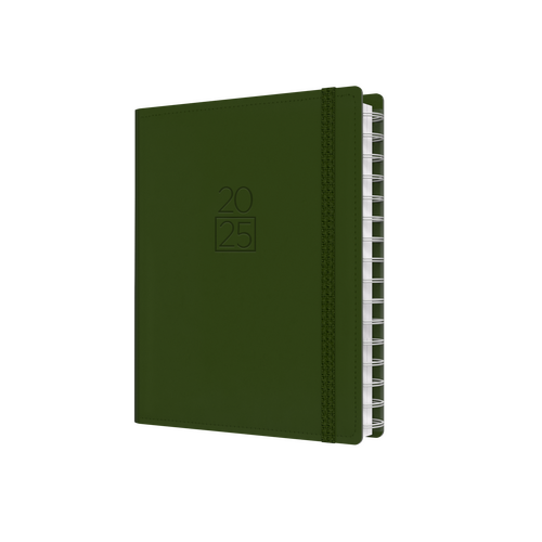 2025 Diary Collins Plan + Note Pro A5 Week to View w/ Notepad Green PNP85.U52