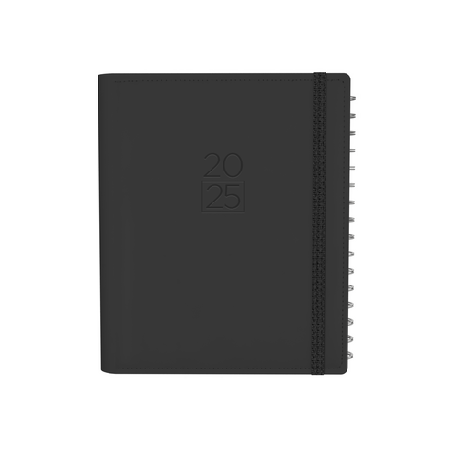 2025 Diary Collins Plan + Note Pro A5 Week to View w/ Notepad Charcoal PNP85.U98