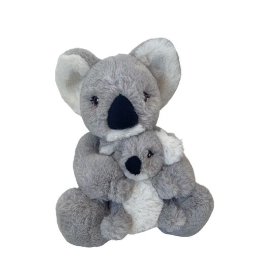 Eco Buddies Plush Koala Mum & Baby 25cm CA Australia ECO00017