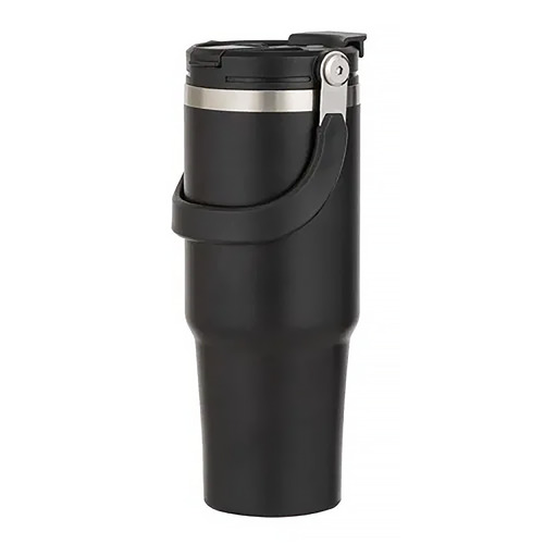 Eco Hydrate Drink Bottle 1L Stainless Steel Black Ladelle 64262