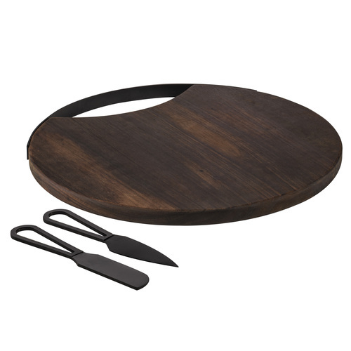 Tempa Orson Cheese Set 3-Piece Natural, The Ladelle Group 897563