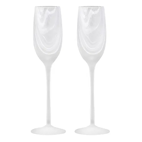 Skylar Champagne Glass 208mL Frost Set of 2 Tempa 898241