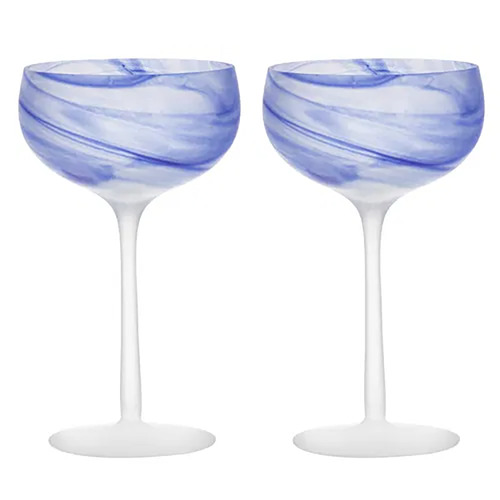 Skylar Cocktail Glass 330mL Ocean Set of 2 Tempa 898245