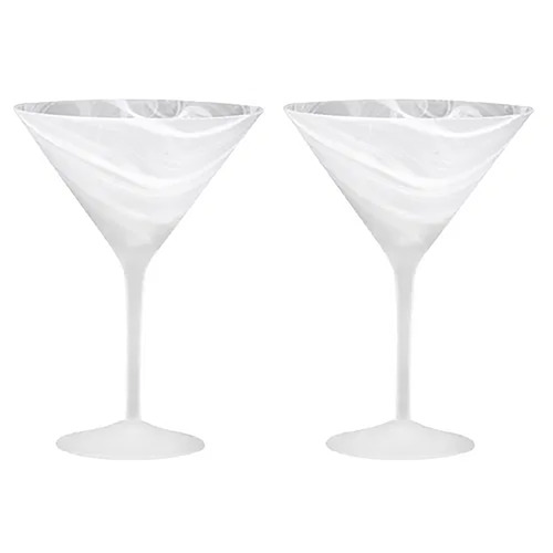 Skylar Martini Glass 291mL Frost Set of 2 Tempa 898247