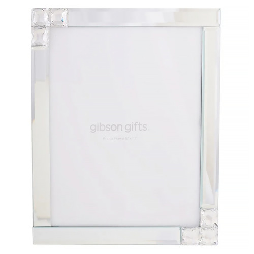 Photo Frame Mirror Crystal 8x10 Great Home Decor Gibson Gifts 20802