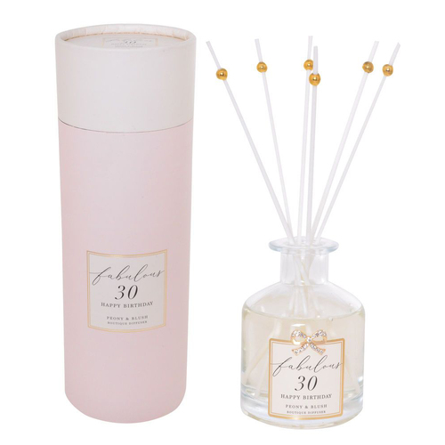 Reed Diffuser Jewelled Fabulous 30 Happy Birthday, Gibson Gifts 20856