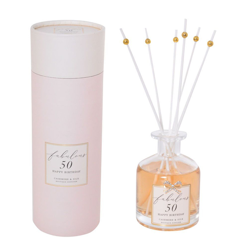 Reed Diffuser Jewelled Fabulous 50 Happy Birthday, Gibson Gifts 20858