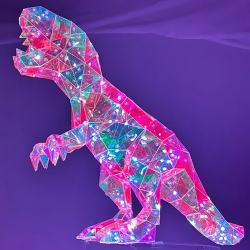 Starlightz LED USB Kids Light 33cm Dinosaur, Interactive Neon Night Light Gibson Gifts 20978