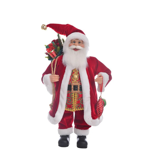 Christmas Figurine Classic Santa Claus Decoration Medium 65cm Gibson Gifts 21227