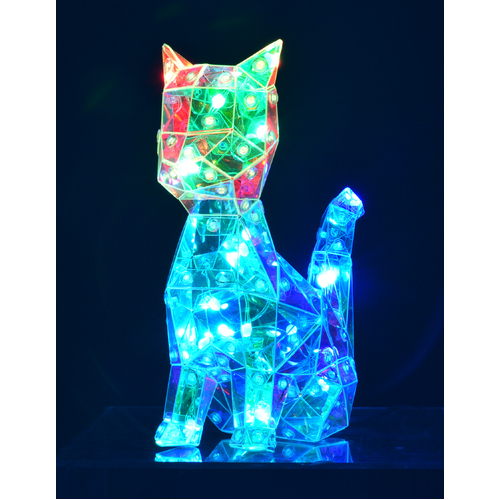 Starlightz LED USB Kids Light SMALL Cat, Interactive Neon Night Light Gibson Gifts 26294