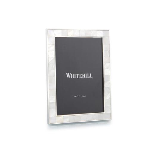 Whitehill Studio Photo Frame River Shell 4x6 Silver Plated, Whitehill WP3410