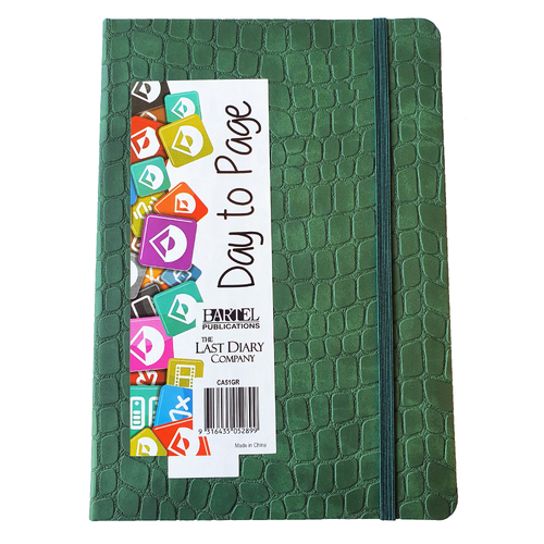 2025 Diary Croc A5 Day to Page Casebound Green Last Diary Company CA51GR