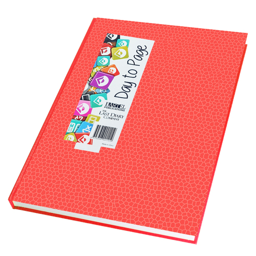 2025 Diary Everyday A5 Day to Page Casebound Orange Last Diary Company EA51BO