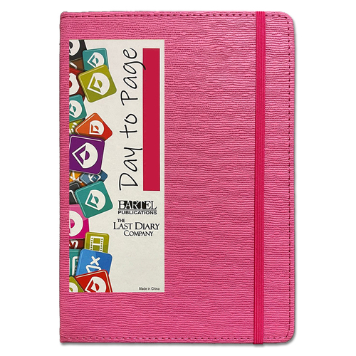 2024-2025 Financial Year Diary Becall A5 Day to Page Hot Pink Last Diary Company FBA51HP