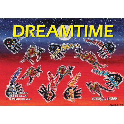 2025 Calendar Big Print Dreamtime Wall Bartel BP515