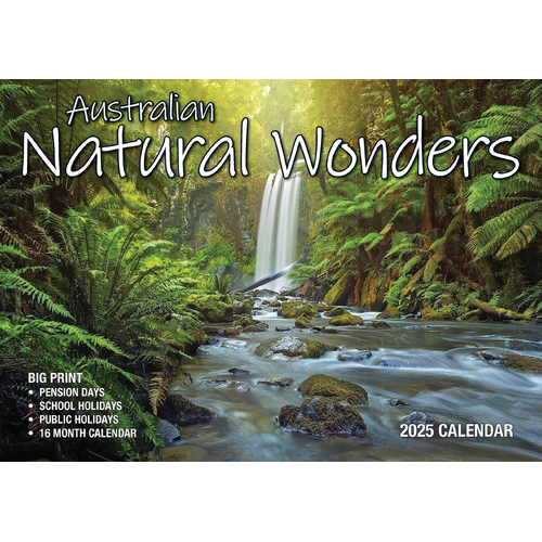 2025 Calendar Big Print Australian Natural Wonders Wall Bartel BP520