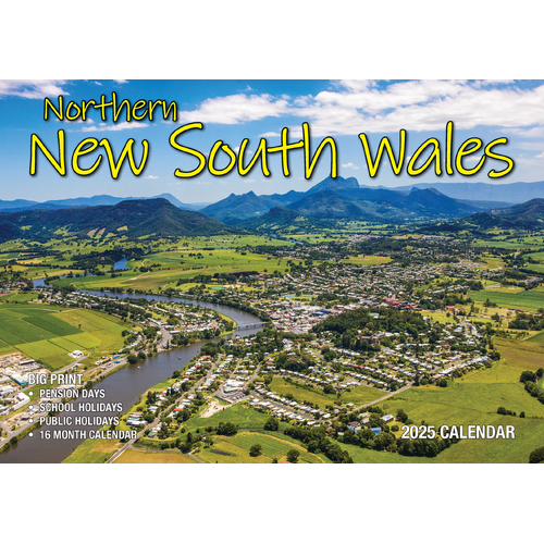 2025 Calendar Big Print Northern New South Wales Wall Bartel BP526