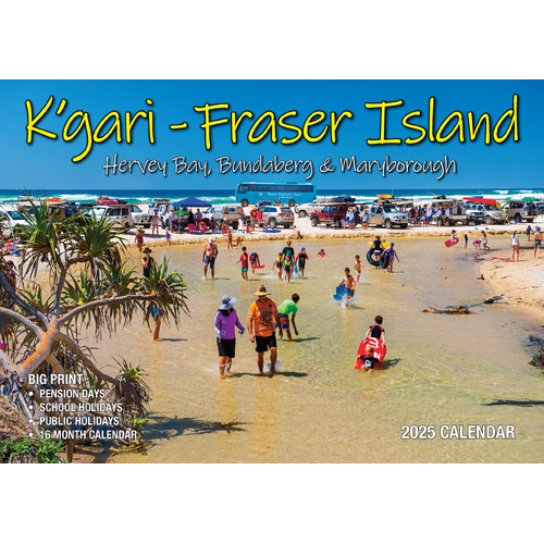 2025 Calendar Big Print Fraser Coast Wall Bartel BP531