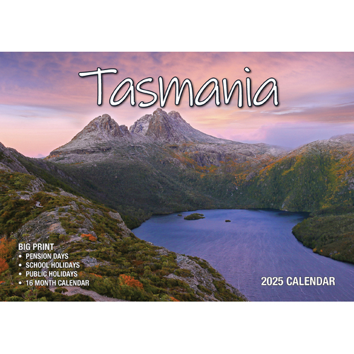 2025 Calendar Big Print Tasmania Wall Bartel BP535