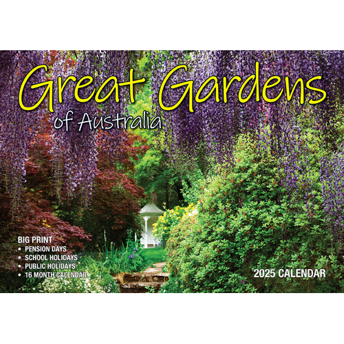 2025 Calendar Big Print Great Gardens Wall Bartel BP560