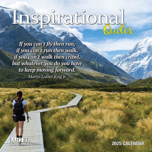 2025 Calendar Ruby Inspirational Quotes Square Wall Bartel RB514