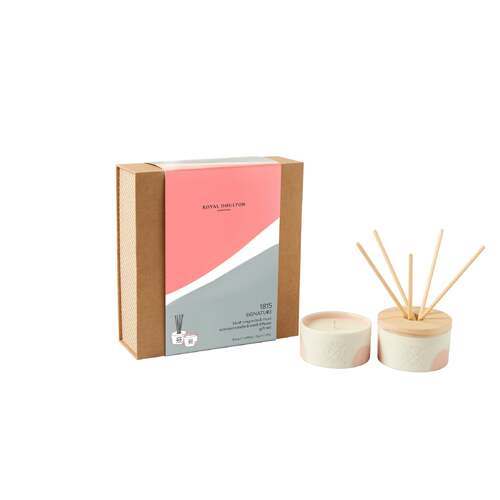 Royal Doulton Gift Set Signature Reed & Candle Blush Magnolia & Musk FGRDS502