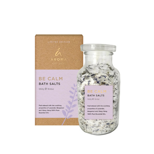 Tilley Bath Salts Aroma Natural 550g Be Calm Lavender Bergamot FG7019